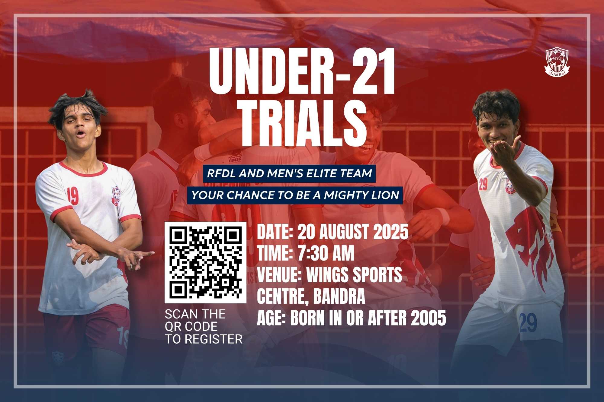 MYJ FC Announces U-21 Trials for RFDL & Men's Elite Teams